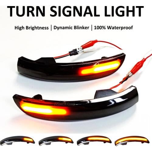 Car Accessories For Ford Escape Kuga II EcoSport 2013-2019 Dynamic Blinker LED Side Rearview Mirror Turn Signal Light Indicator