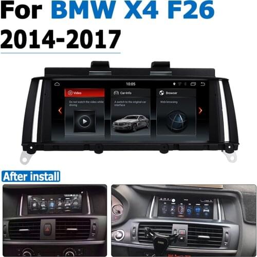 Car DVD Player For BMW X4 F26 2014~2017 original NBT System Android 8.0 up Autoradio GPS Navigation