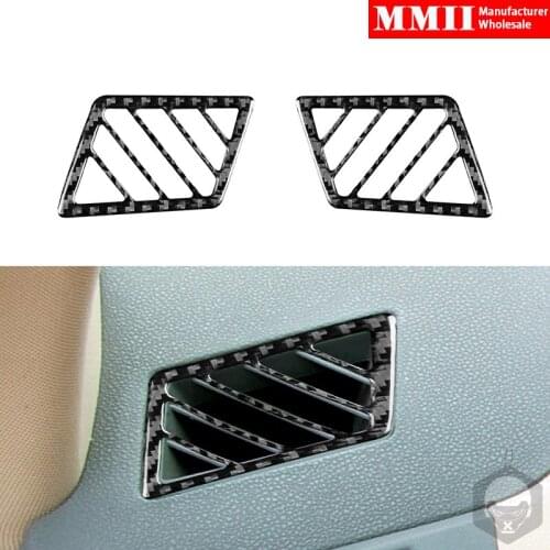 For BMW X3 E83 2004-2010 Defogging Air Outlet Cover Trim Sticker Real Carbon Fiber Car Styling Interior Decoration Accessories