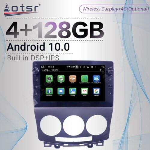 Carplay 4+128GB For Mazda 5 2 CR 2005 - 2011 Android Radio Tape Recorder Car Multimedia Player Stereo Head Unit GPS Navi No 2din