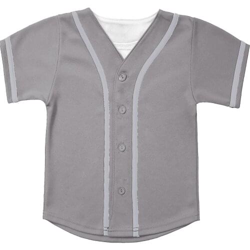 Children Solid Color Oversized T-Shirt Boy Girl Single Breasted Summer Short Sleeve Tee Shirts Baseball Jersey Teen Clothes 2021