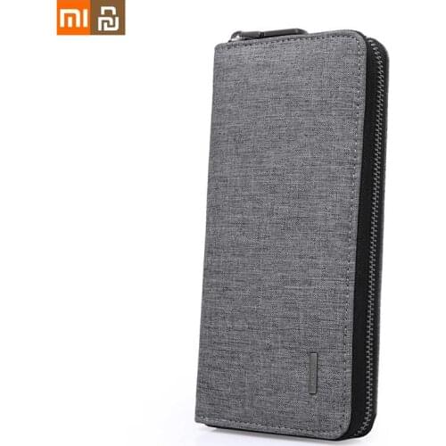 XIAOMI Youpin Men Wallets Long Wallet Waterproof Oxford Cloth Clutch Bag Zipper Long Design Purse Coin Hand Purse Card Package