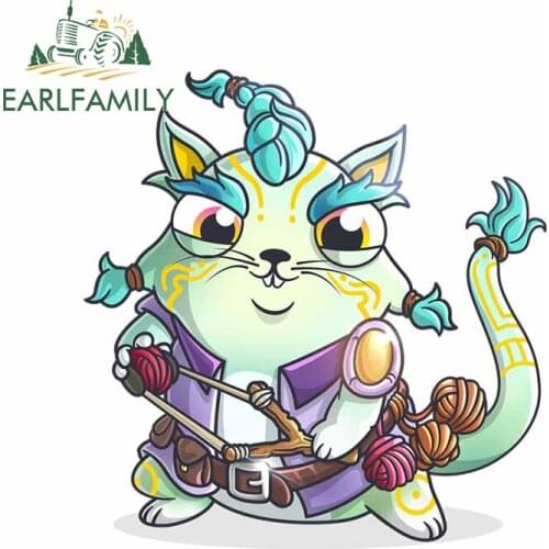 EARLFAMILY 13cm x 8.7cm for Bartholomeow The Trickster Vinyl Car Stickers Anime Personality Decal Graphics Window Decoration