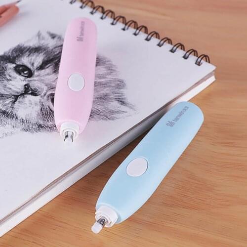 Hot Sale Automatic Electric Eraser Pen 2.3mm 5mm Replacement Rubber Refill Eraser Painting Correction Tools for Kids Stationery