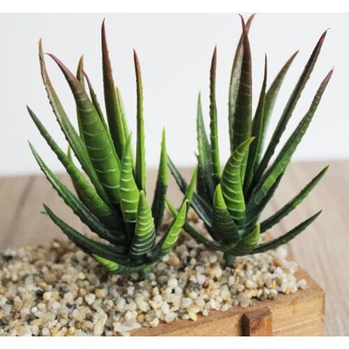 Artificial Succulent Plants Aloe Zebrina Artificial Plants Landscape Fake Flower Arrangement Home Garden Decor Accessories plant