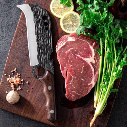 Forged multi-purpose bone carving knife small kitchen knife chopping knife small firewood knife sharp kitchen knife