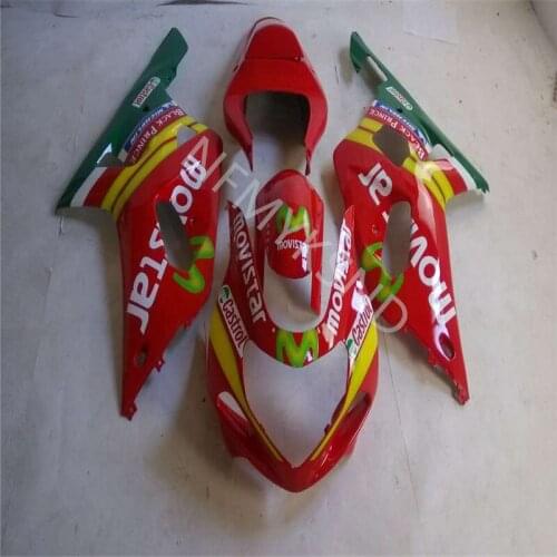 Red green yellow Fairing For Suzuki GSXR600 GSXR750 K1 01 02 03 GSXR600 750 01-03 GSX-R600 750 2001-2003 Fairing