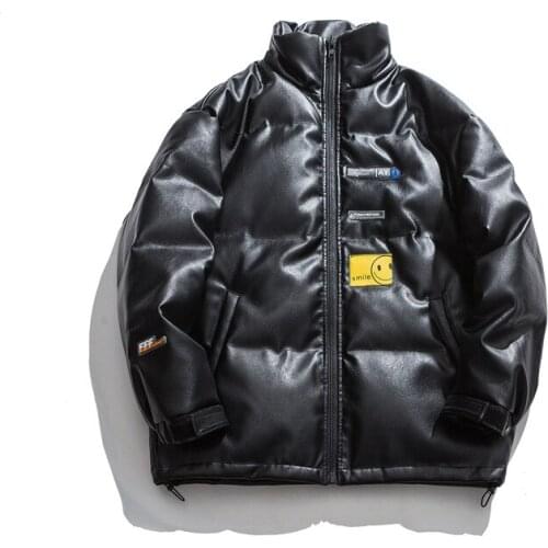 American Fashion Brand Pu Cotton Padded Jacket for Men and Women In Winter
