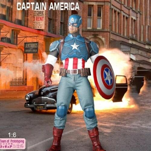 Disney The Avengers Captain America 1:6 Model Articulated Action Joints Moveable Figure Toys Collection Ornament Ornaments Gifts