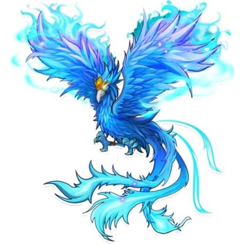 Hot Sell Personality Birds Feather Phoenix Wings Car Sticker Accessories Vinyl PVC 13cm*12cm Motorcycle Decal