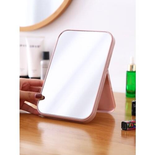 Desktop folding portable make-up mirror student dormitory desktop small mirror childrens dressing mirror