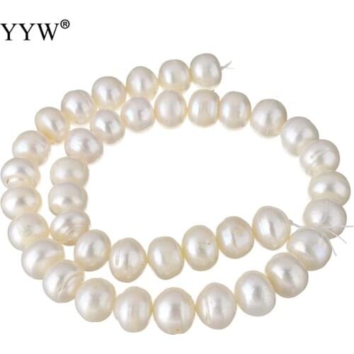 Natural 4-5mm Cultured Button Freshwater Pearl Beads 14.7Inch/Strand 0.8mm Hole for DIY Bracelet Necklace Jewelry Making