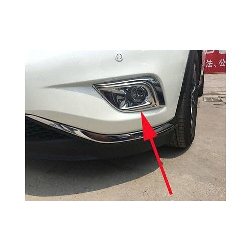 Front Fog Light Cover Trim for Nissan Murano ABS Chrome New 2015-2017