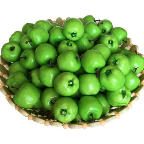 25Pcs Lifelike Artificial Apple Mini Lovely Decor Fruit Artificial Fruit Photo Prop Photography Props Home Decor Accessories