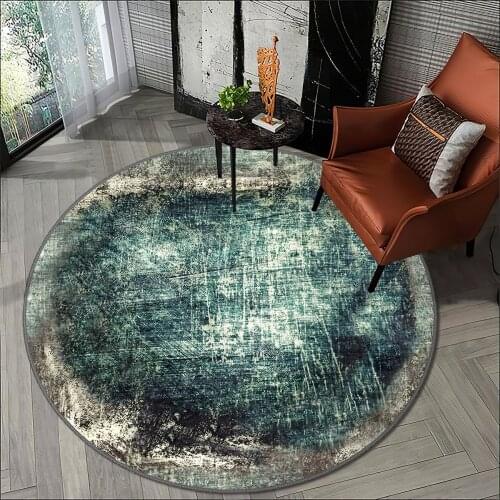 Blue grey color living room carpet kitchen round carpet room carpet blue grey pattern anti allergic high quality Free Shipping