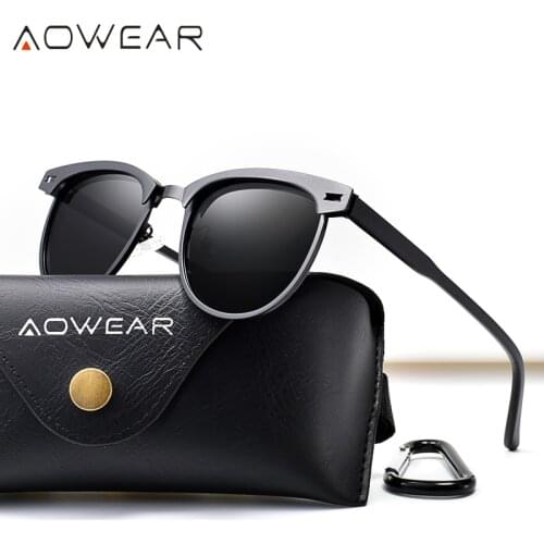 AOWEAR 2019 Luxury Polarized Sunglasses Women Brand Designer Punk Mirror Sun Glasses Fashion Lady Shades Gafas Oculos De Sol