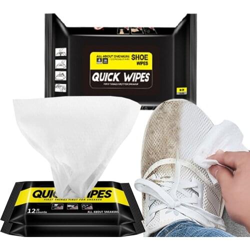 Shoe Sneaker Wipes Cleaner Quick Wipes Disposable Travel Shoe Artifact Cleaning Tools Portable Removes Dirt Stains Clean Wipes