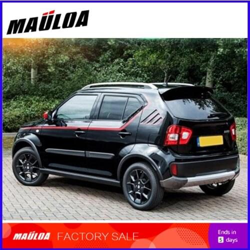 High quality High quality ABS Primer Black White Color Car Rear Roof Spoiler For Ignis 2016 2017 2018