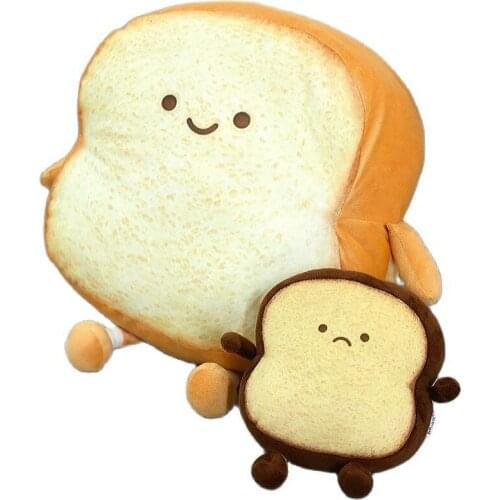 Funny Emotion Boy Bread Plush Doll toy Stuffed Food Plush Simulation Sliced Bread Pillow Toast Shoulder Bag Kids Bag for girl