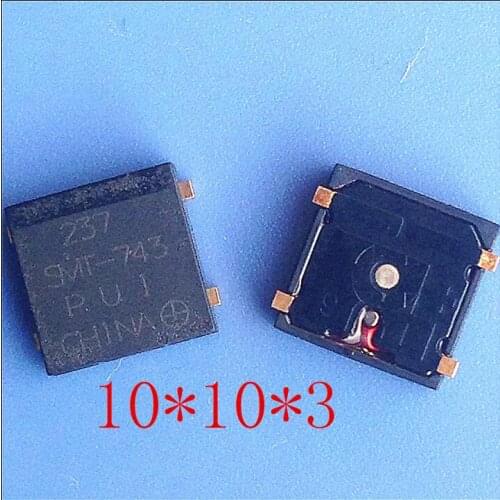 10*10*3MM passive SMT-743 SMD buzzer Gold-plated leg