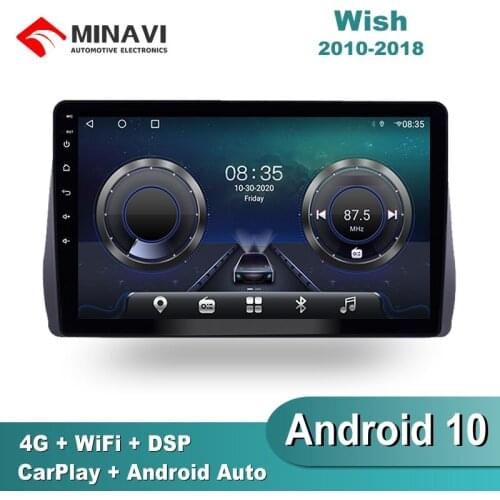 10'' IPS Android 9 TOYOTA WISH 2009-2015/2016/2017/2018 Car Radio Multimedia GPS Navigation Navi Player Auto Stereo 2din WIFI