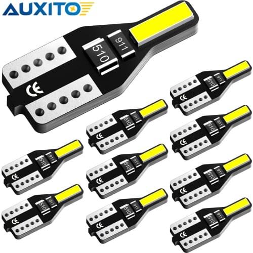 10Pcs T10 LED Car Interior Lights W5W LED Bulb 194 168 6000k For Honda Type R Civic Accord CRV Hrv Jazz Typer Accessories