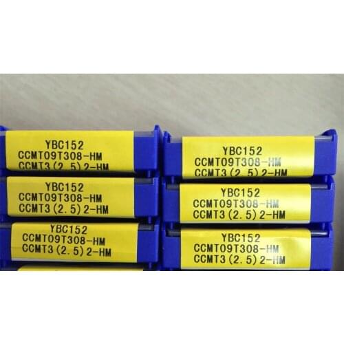 10PCS Insert CCMT09T308-HM YBC152 hole lathe,internal turning tool inserts free shipping