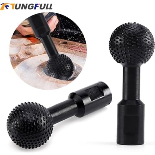 14mm Spherical Wooden Groove Carving Knife Rotary File Round Spherical File Carving Grinding Head Woodworking Tools