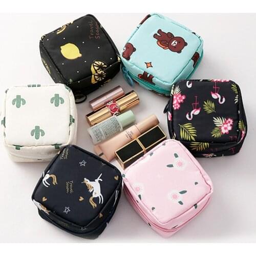 2Pcs New Sanitary Napkin Phone Storage Bag Portable Mini Large Capacity Thickened Travel Accessories Multi-Function Cosmetic Bag