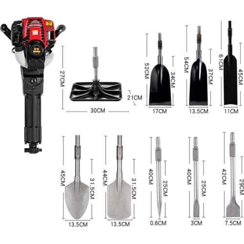 4-stroke tree digger,mini excavator,gasoline pick,trenching digging,broken stones,fertilizing fruit trees,root cutting machine