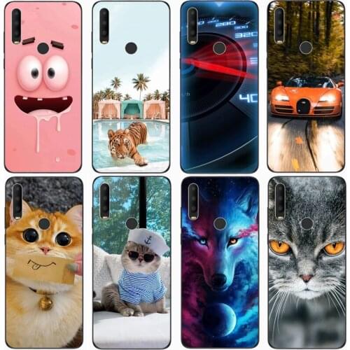 For ALCATEL 3X 2019 Case Rose Wolf Cute Patterned Cover Soft Silicon Phone Case for ALCATEL 3X 2020 for 3 x 2020 Top Quality