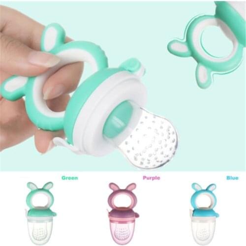 Baby nipple Fresh Food Nibbler Baby Pacifiers Feeder Kids Fruit feeding nipple Safe Supplies Nipple Teat Pacifier Bottles