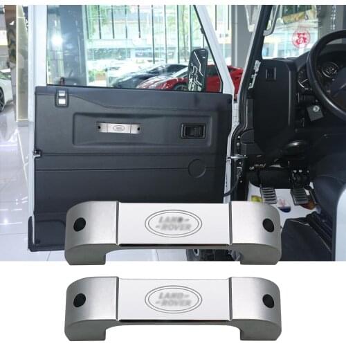For Land Rover Defender 110 130 For Landrover 90 Car Interior Aluminum alloy black Door Handle Trim Accessories NEW