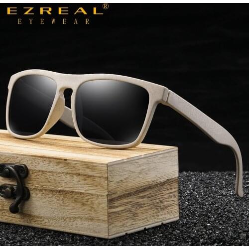 EZREAL Autumn New Degradable Sunglasses Mens And Womens Driver Sunshade Mens Retro Sunglasses Mens Square Summer UV400 Oculo