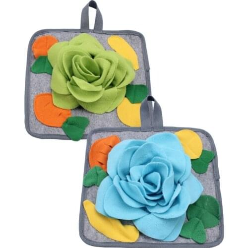 Pet Snuffle Mat for Dogs Encourages Natural Foraging Skills for Kitten Puppy Rabbit Interactive Feed Game for Boredom