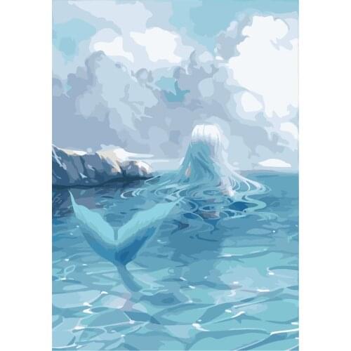 Python True Frame Diy Painting By Numbers Drawing On Canvas Adult Child Handpainted Gift Home Decor Wall Art 40x50cm