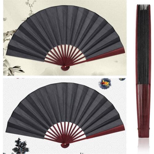 DIY Chinese Fan for Dancing Plain Color Bamboo Large Rave Folding Hand Fan Event Home Party Supplies For Men Women hand Fans
