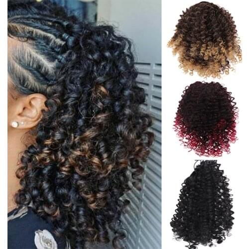 PAGEUP Beauty Drawstring Afro Kinky Curly Ponytail Non-Remy Indian Hair Extensions Pony Tail For African American