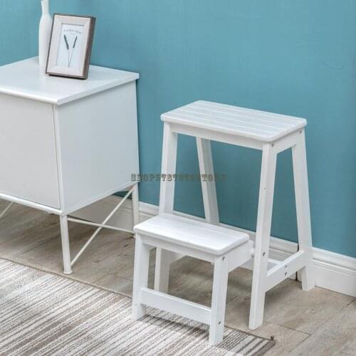 Solid Wood Ladder, Herringbone Ladder, Thickened Dual-purpose Stairs, Creative Stairs, Multi-function Climbing Stool Ladder, Hou