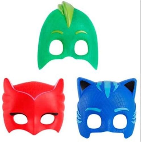 Hot Sell 3 Pcs/Set Pj Masks Series Anime Kids Toys Mask Action Figure Model Children Christmas Halloween Ball Party Gifts