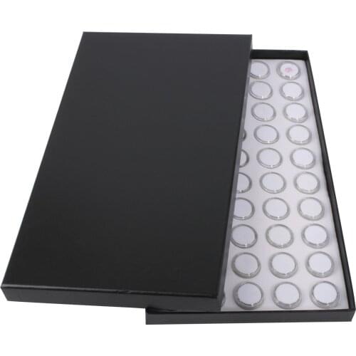 Small Gem Jar Holder Gem Diamond Display Showcase Gemstone Jar Bead Pearl Container Tray