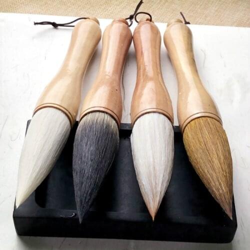 Extra Large Professional Chinese Traditional Hopper-shaped Brush Landscape Painting Calligraphy Brush Couplet Calligraphy Pen