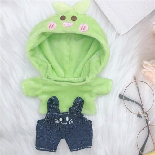 [MYKPOP]KPOP Dolls Clothes & Accessoires- Hooded Sweat Overalls 2pcs 20cm Dolls(without doll) Fans Collection SB20122403
