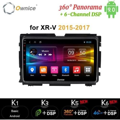 Ownice DSP 9" 2 din Android 9.0 Car Radio Stereo 64GB ROM For Honda XR-V 2015 2016 2017 Car DVD GPS player DVR 360 Panorama DSP