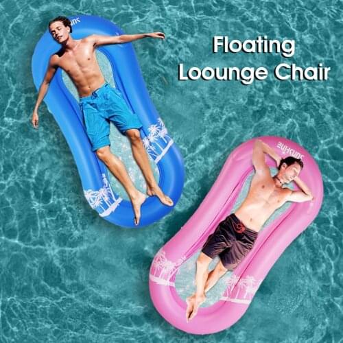 Portable PVC Swimming Inflatable Water Hammock Pool Lounge Water Floating Bed Chair For Swimming Pool