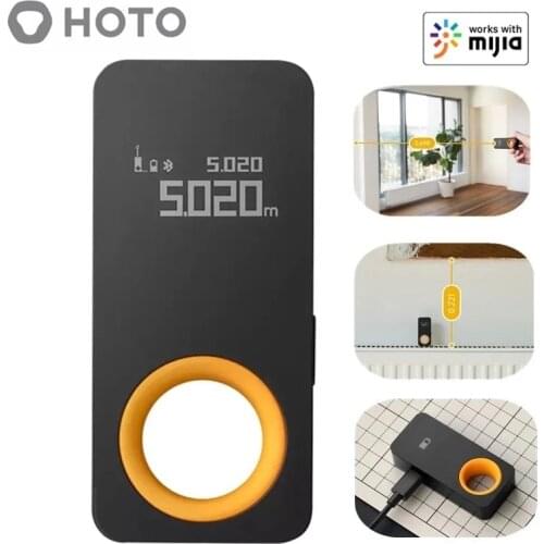 Youpin HOTO Tape Measure, Laser Distance Meter, Smart Laser Rangefinder, Intelligent, 30M, OLED Display,Connect To Mihome App