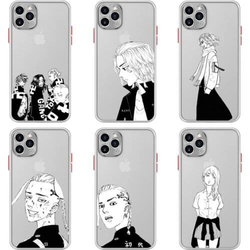 Tokyo Revengers Phone Case For iphone 12 11 Pro Max Mini XS 8 7 Plus X SE 2020 XR Matte Transparent Light white Cover