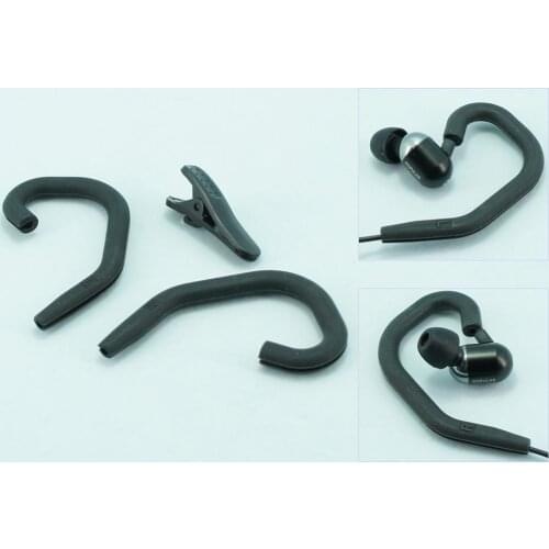 High Quality Earloop Earhook Accessory for Earphones Earbuds + Shirt Clip