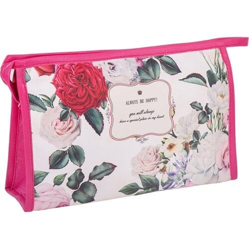 Woman Print Cosmetic Bag Fashion PU Ladies Makeup Bags Girls Cosmetic Case Portable Lipstick Storage Bag For Travel Beauty Pouch
