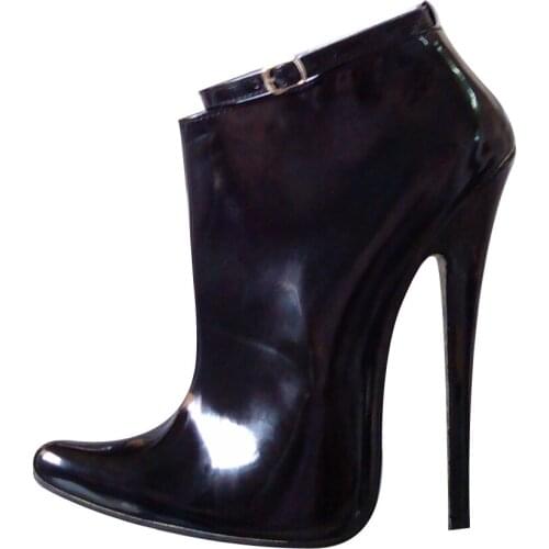 7.09in High Height Sex Boots Party Boots Stiletto Heel Pointed Toe Ankle SM Boots US Size 6-14 No.1810